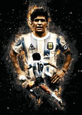 Diego Maradona Argentina Soccer