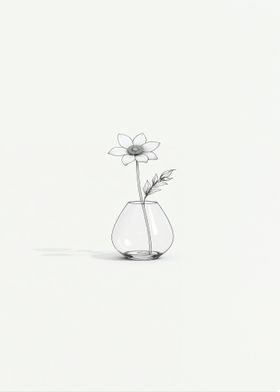 Single Flower in Vase