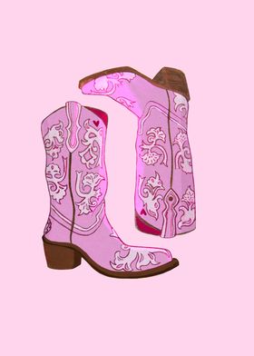 Pink Cowboy Boots