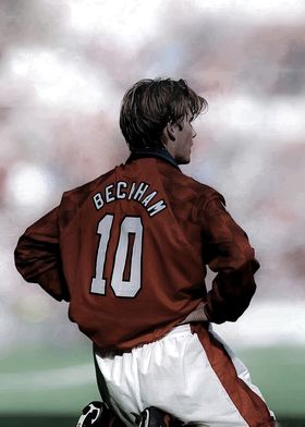 David Beckham Football Art