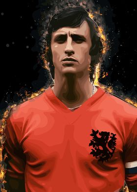 Johan Cruyff Football Art