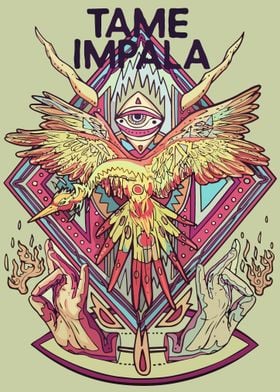 Tame Impala Psychedelic Bird