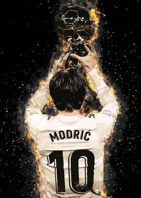 Modric Soccer Art