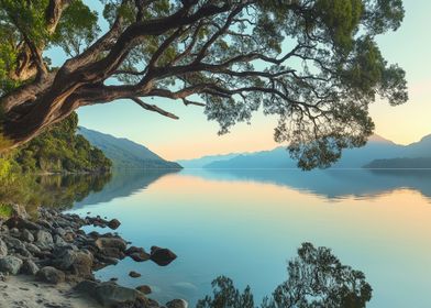 Tranquil Lake Landscape