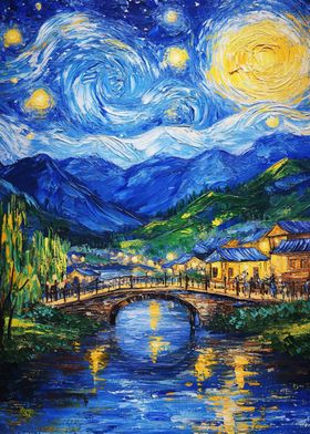 Starry Night Village