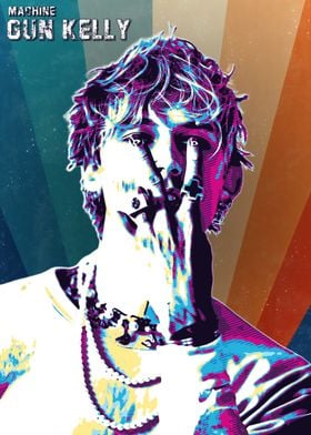 Machine Gun Kelly Pop Art