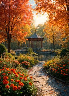 Autumn Garden Gazebo