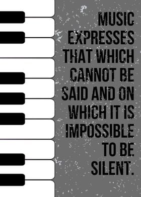 Music Quote Piano Keys