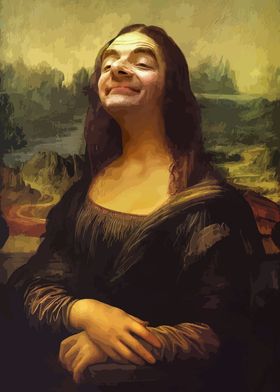 Mr. Bean Mona Lisa