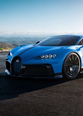 Blue Bugatti Chiron