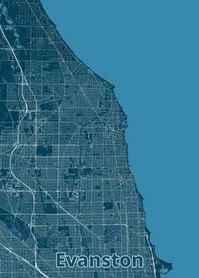 Evanston City Map