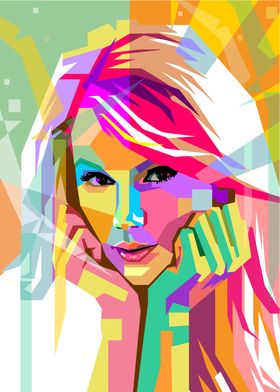 Taylor Swift Pop Art Portrait