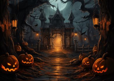 Spooky Halloween Gate