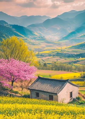 Springtime Cottage in Valley