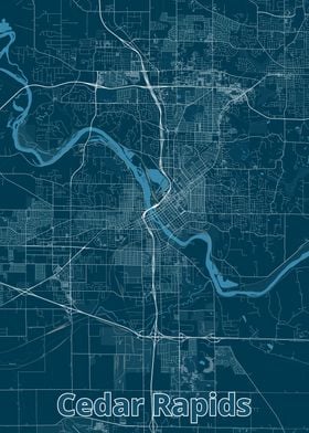 Cedar Rapids City Map