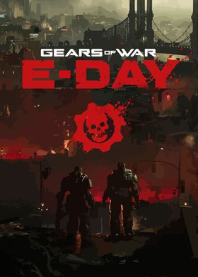 Gears of War E-Day Poster