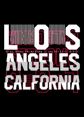 Los Angeles California Graphic