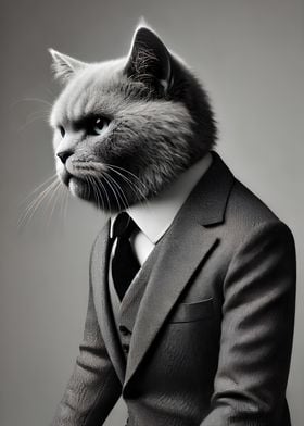 Cat in Suit