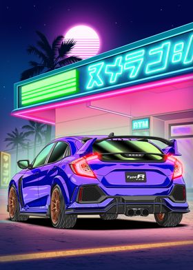 Honda Civic Type R FK8 Neon Night