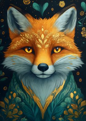 Golden Fox Portrait