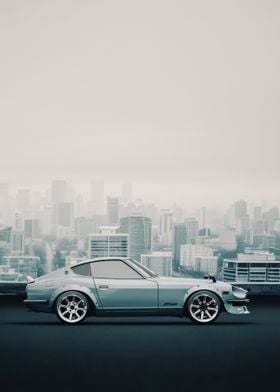 Datsun 240Z Cityscape - Side View