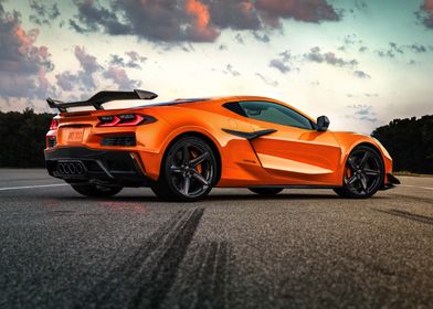 Orange Corvette Z06