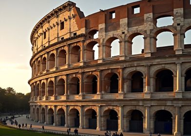 Colosseum at Sunset