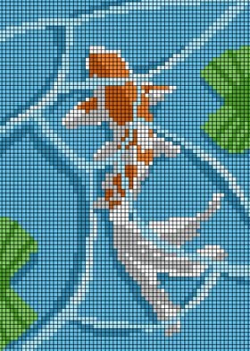 Koi Fish Pixel Art