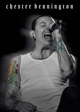 Chester Bennington Music Poster