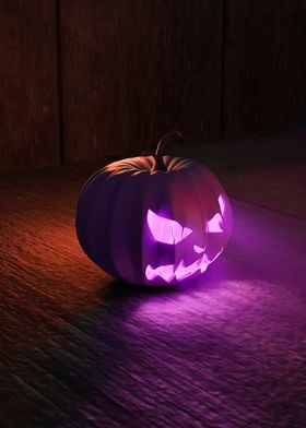 Glowing Halloween Pumpkin