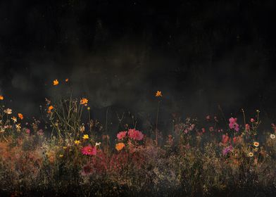 Dark Floral Field