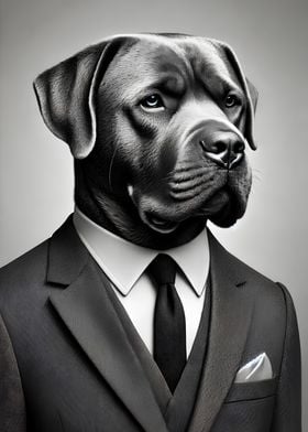 Dog in Suit