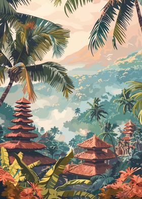 Bali Temple Landscape