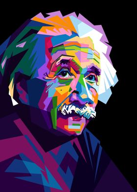 Einstein Pop Art Portrait