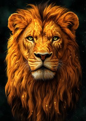 Golden Lion Portrait