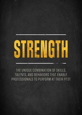 Strength Quote Poster Inspiration