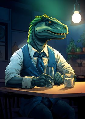 Dinosuar in a Suit