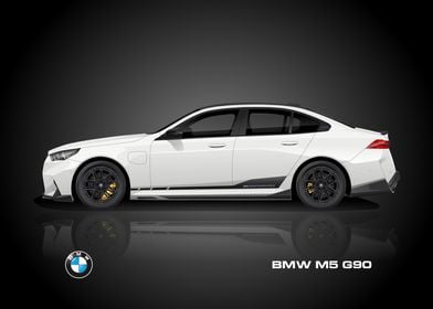 BMW M5 G90 White