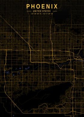 Phoenix Golden City Map