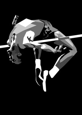 High Jump Silhouette