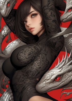 Dragon Tattoo Girl