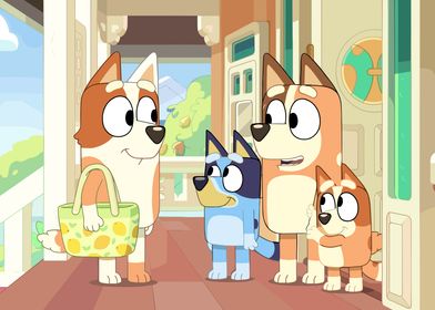 Bluey Family Cartoon