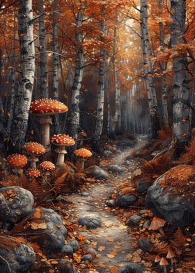 Enchanted Autumn Path