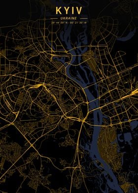 Kyiv Golden City Map