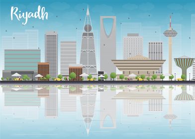 Riyadh Skyline Illustration