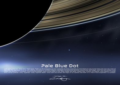 Pale Blue Dot - Earth from Saturn