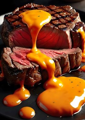 Grilled Steak with Orange Sauce