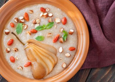 Pear and Almond Porridge