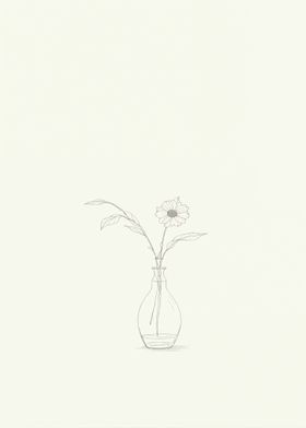 Single Flower in Vase