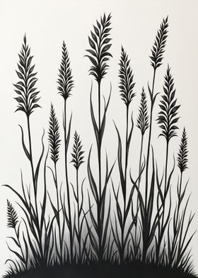 Black and White Grass